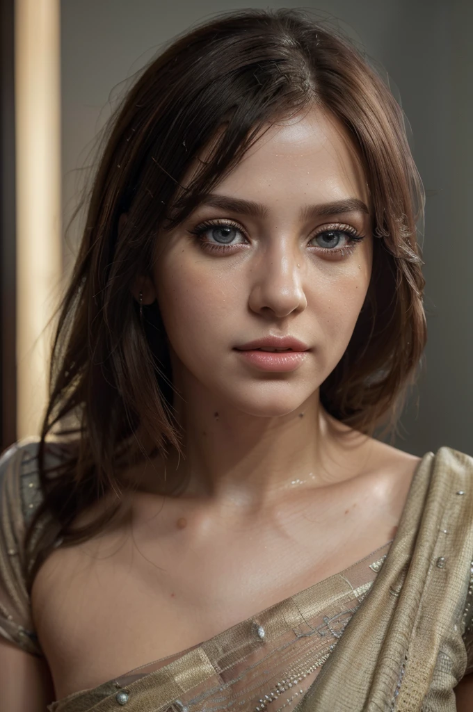 (best quality,4k,8k,highres,masterpiece:1.2),ultra-detailed,(realistic,photorealistic,photo-realistic:1.37),Daz3D girl,LoRA:TeeTee1,beautiful detailed eyes,beautiful detailed lips,extremely detailed eyes and face,longeyelashes,physically-based rendering,portraits,vivid colors,studio lighting,wearing indian saree