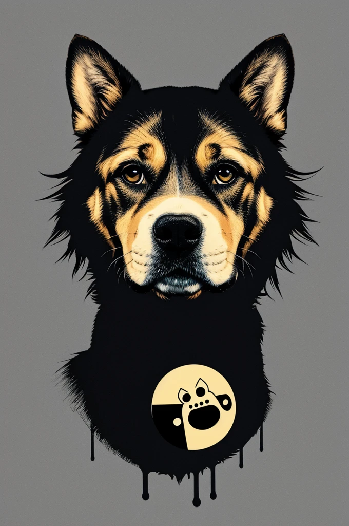 Jake the dog combined with the Radiohead logo 
