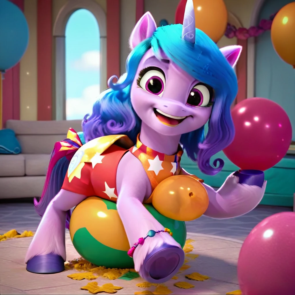 score_9, score_8_up, score_7_up, score_6_up, score_5_up, score_4_up,
female, Izzy Moonbow, solo, looner, nonpop, balloon nonpop, detailed background, party, selfie, fanservice, plot, balloon ??????, balloon support, 3d, hd, 4k, solo,
safe, rating safe,
spread legs, plot, blowing up balloons, balloon blowing, wide hips, arched back, overinflated balloon, tight balloon, necked balloon, translucent balloon, white star print on balloon, balloon inflation, bouncing, squeaking, noisy, loud,
My Little Pony: Make Your Mark, My Little Pony: A New Generation, cinematic, dynamic angle, depth of field, bloom, subsurface scattering