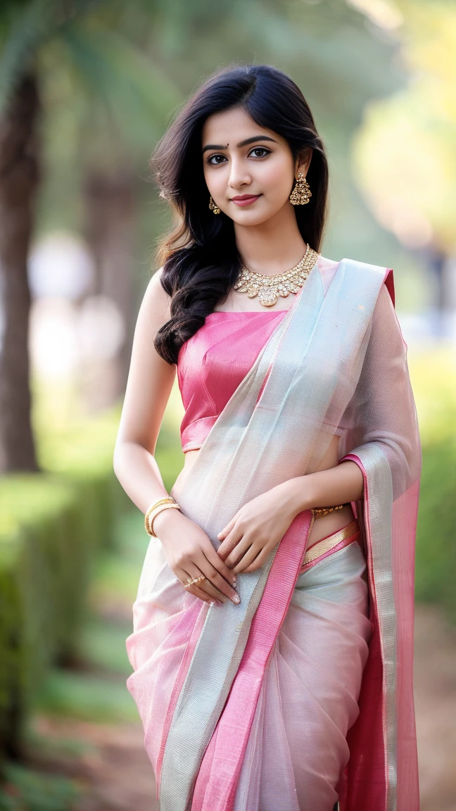 (photorealistic), beautiful lighting, best quality, realistic, full body portrait, real picture, in saree, cute Indian Woman, 25 yo, narrow face, pale skin, tall, Fujifilm XT3, outdoors, bright day, Beautiful lighting, RAW photo, 8k uhd, film grain, ((bokeh))(photorealistic), beautiful lighting, best quality, realistic, full body portrait, real picture, in saree, cute Indian Woman, 25 yo, narrow face, pale skin, tall, Fujifilm XT3, outdoors, bright day, Beautiful lighting, RAW photo, 8k uhd, film grain, ((bokeh))