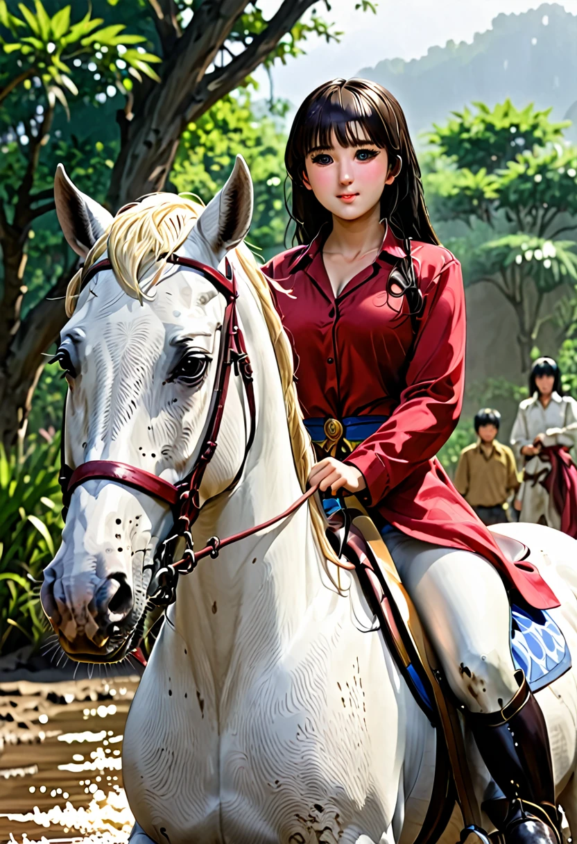 (((masterpiece))),(((Highest quality))),((Tabletop:1.4, Highest quality)), (Realな写真:1.4), 
((1 cute girl knight)),rodeo,
(超High resolution:1.2),, wonderful, Very detailed CG Unity 8k wallpaper, Very detailed, High resolution,fat horse ridden by japanese girl,Chubby,Plump,Double,Red, white and blue outfit,Soaking in the swamp,Mud Splash,
Soft Light, Beautiful detailed girl, Droopy eyes,Very detailedな目と顔, Beautiful and exquisite nose, Beautiful and exquisite,  horse ridden by a girl can't stand up because its drowned in the sticky muddy pitfall:10.0 ,Displeased face:4.0,Real,Stir,Anatomically correct,action horse riding scene while struggle fighting
