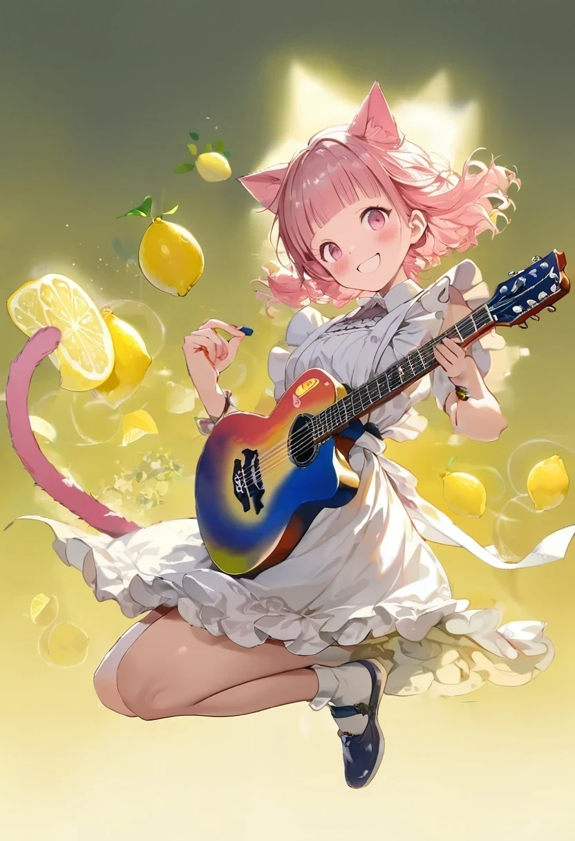 left hand, detailed hand, beautiful hand, detailed finger, holding guitar,