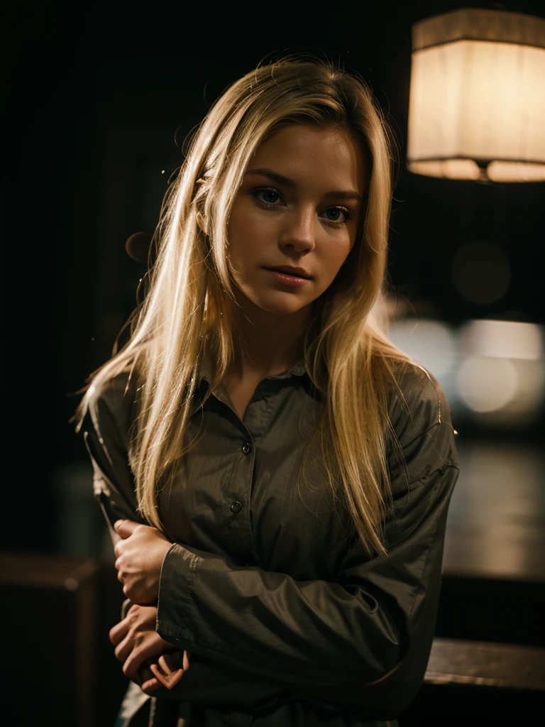 8 year old girl in white mini dress,blonde hair,sitting on the lap of an elderly man,in a classroom at night,intricate details,cinematic lighting,photorealistic,highly detailed,award winning digital art,dramatic composition,atmospheric lighting,warm color palette,chiaroscuro lighting,moody atmosphere,dark academia aesthetic,elegant composition