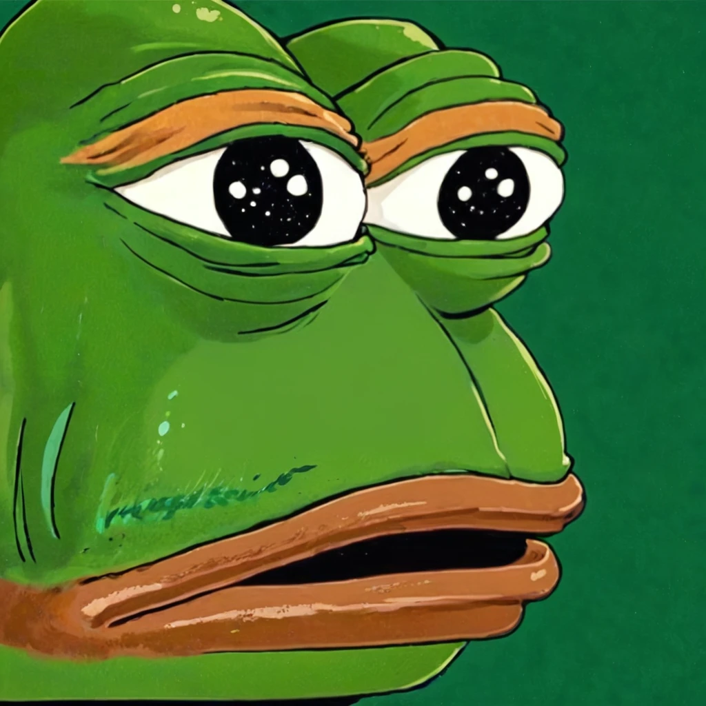 pepe the frog,website is live,happy,colorful,cartoon style,whimsical,meme,internet culture,vibrant colors,funny,quirky,digital art,illustration,dynamic composition,humorous,bright,playful,detailed,cute,memetic,internet meme,viral,pop culture