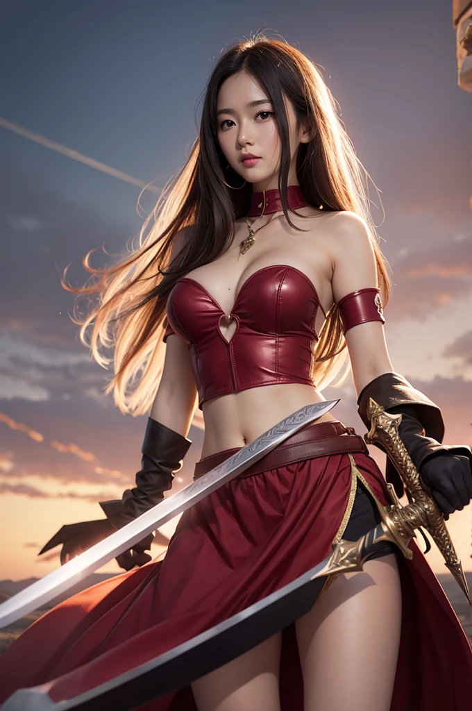 Heart-shaped sword
