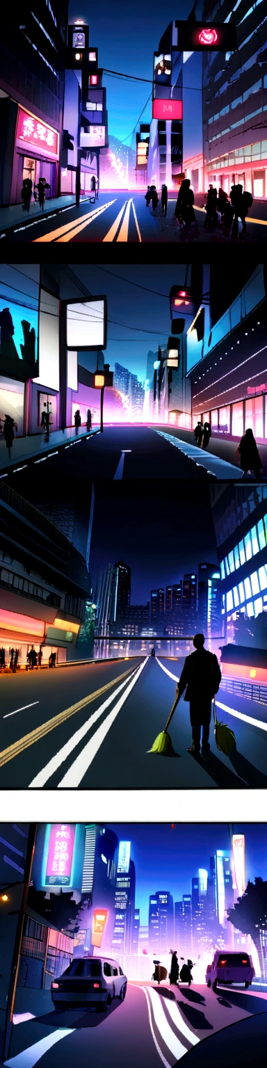 (Tafah, clarification, Best quality:1.2), Hinge, complicated, 8 kilos, Human development report, Cinema lighting, Intense focus, picture, , (Dragon, Dragon holding broom, holding broom, Dragon sweeping road with broom:1.2), broom, Multiple Suites, , Hinge background, road, (Cyberpunk city:1.2), Cars, the people, Citizens, Passersby, Peaceful life,