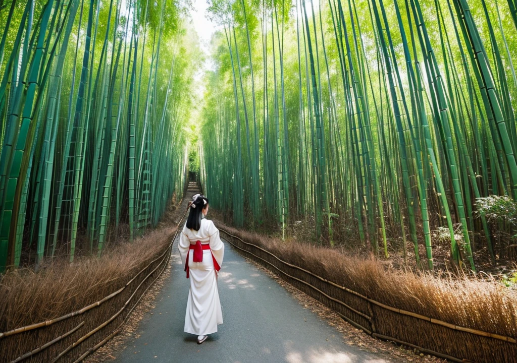 bamboo forest　geisha　Reality Images　