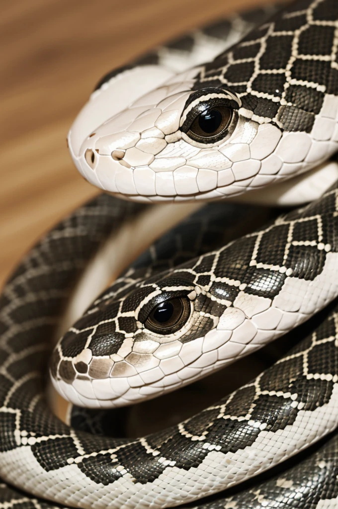 Create a minimalist logo with the eyes of a snake. The eyes must have a cute simulating a thin edge. The eyes must be looking forward with arrogance.