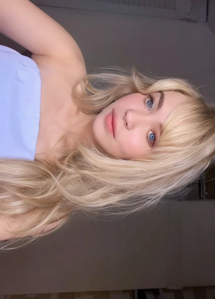 Sabrina carpenter. Blonde pretty girl face