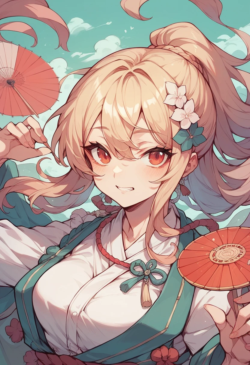 Make a drawing of a Japanese girl +18