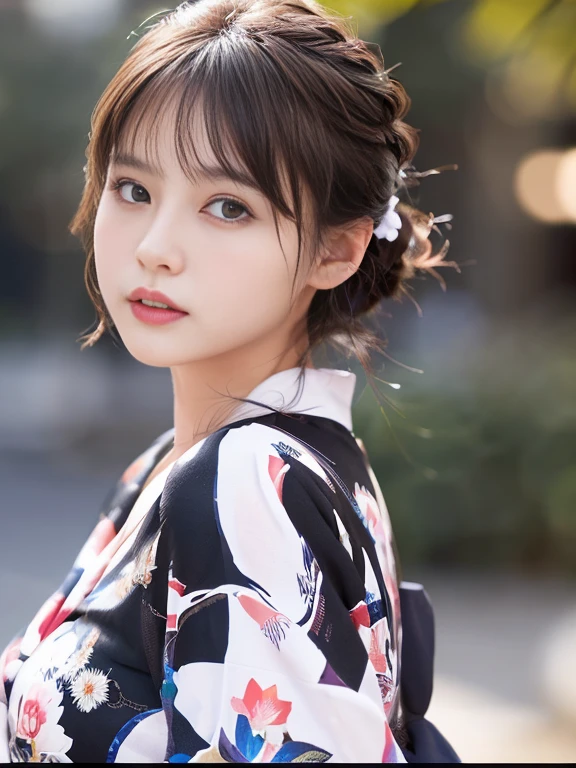 yukata、(Top Grade)、1 female、Age 25、Big Breasts、Black Hair、whole bodyエスビアン、Black Hairの、Tie your hair back、(Realistic:1.7)、((Best image quality))、Absurd、(Ultra-high resolution)、(Photo or eal:1.6)、Photo or eal、Octane Rendering、(超Realistic:1.2)、(Realistic face:1.2)、(8K)、(4K)、(masterpiece)、(Realistic skin texture)、(Awareness-raising、Cinema Lighting、wall-)、(Beautiful Eyes:1.2)、((((Perfect Face))))、(A cute face like an idol:1.2)、( Are standing)、shrine、The bird is ready、(January)、Cute face with attention to detail、True Beauty、whole body、Standing and facing forward