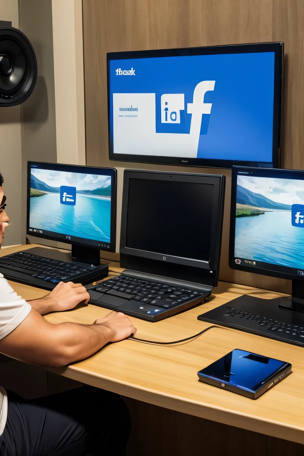image for facebook cover with latest generation computers