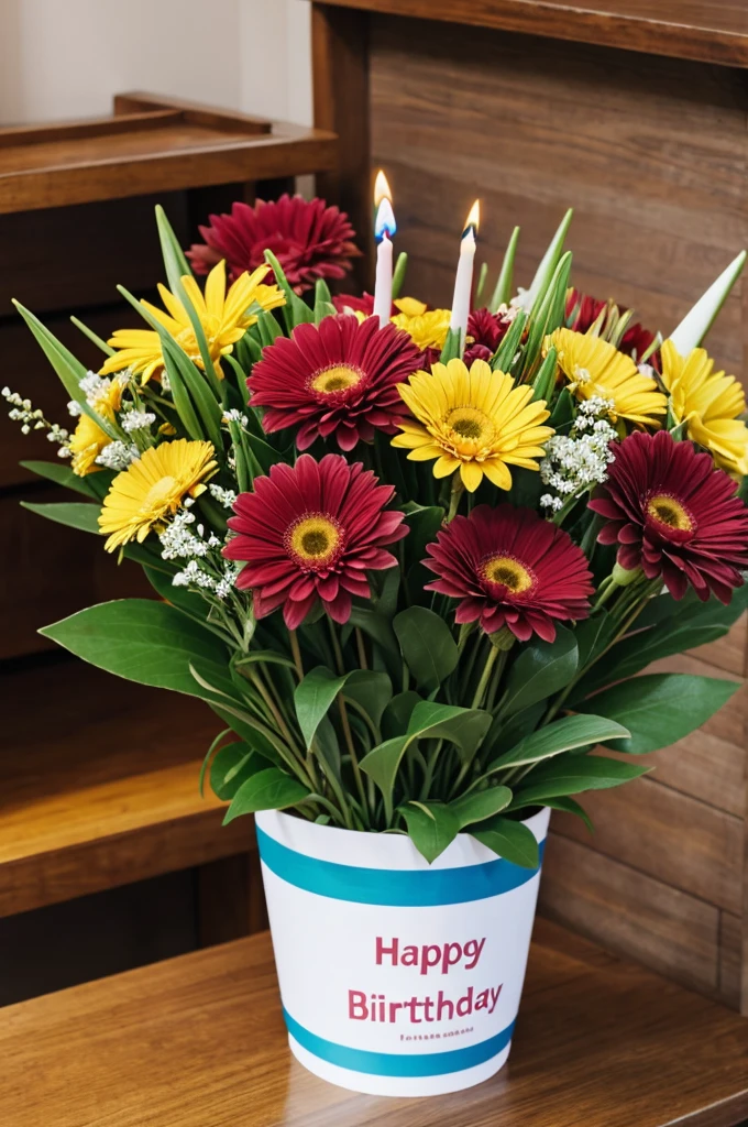 Bunch of flowers for b'day