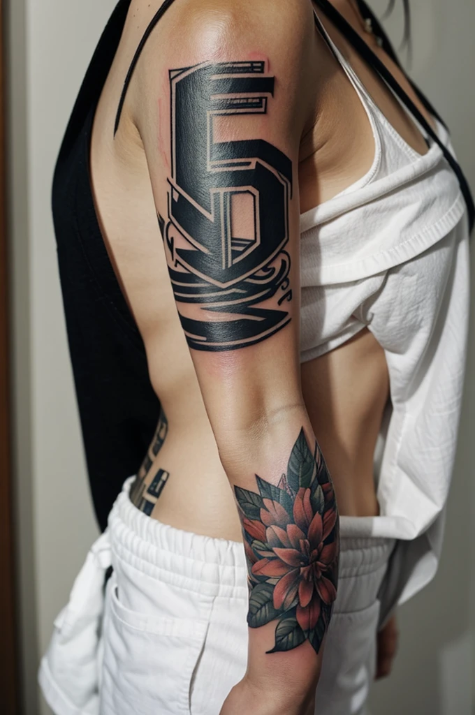 Create a tattoo with the letter J