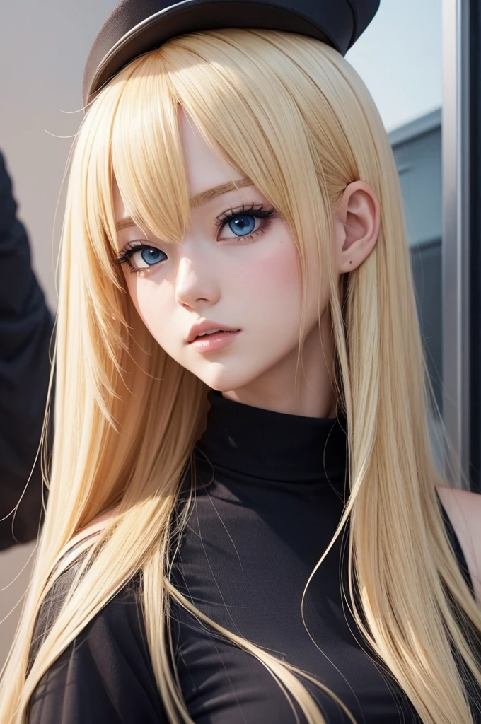 Create a blonde anime character