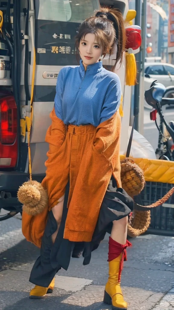 Boa hancock with dragon ball pee armor 