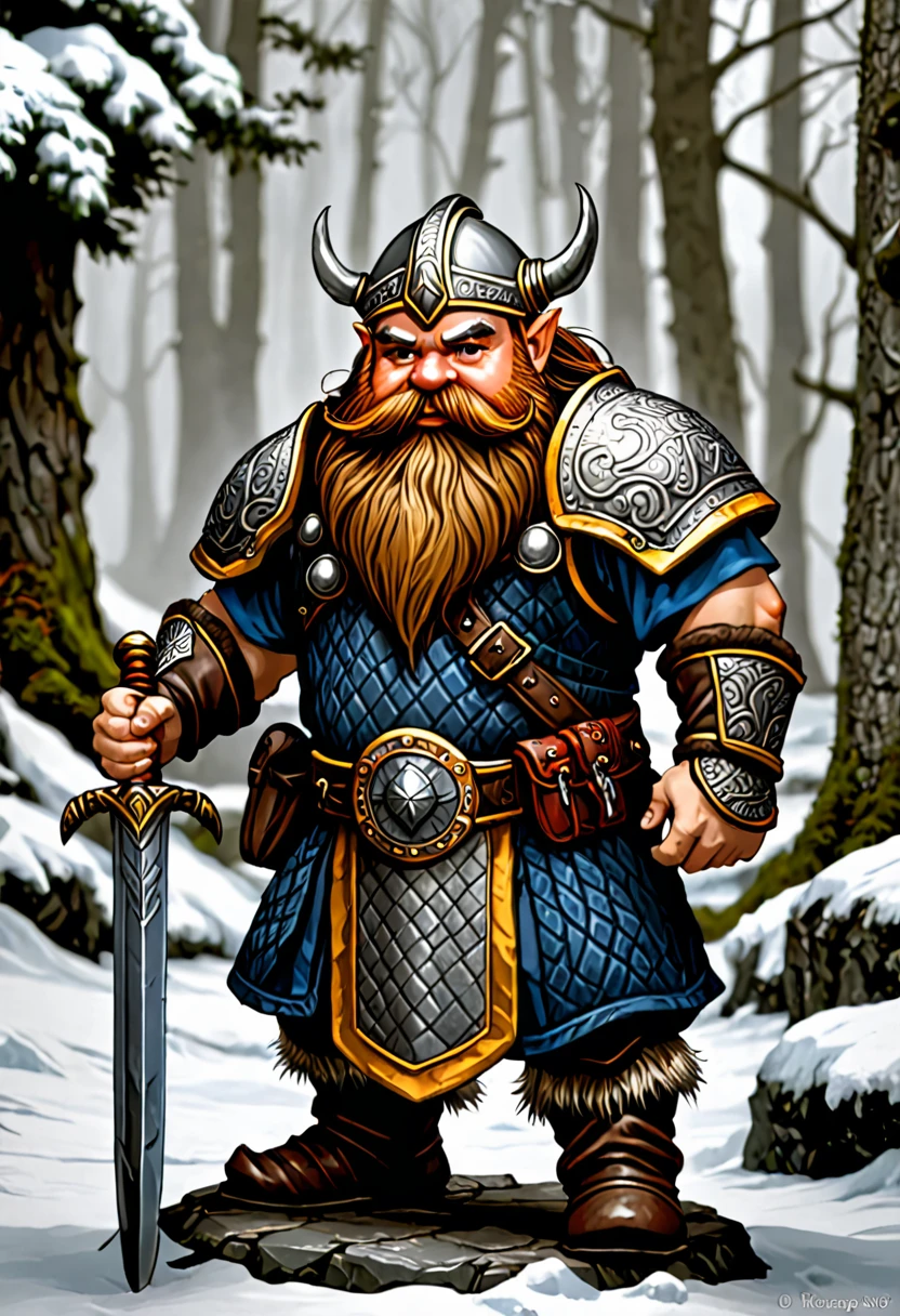 Dwarf, warrior, fantasy