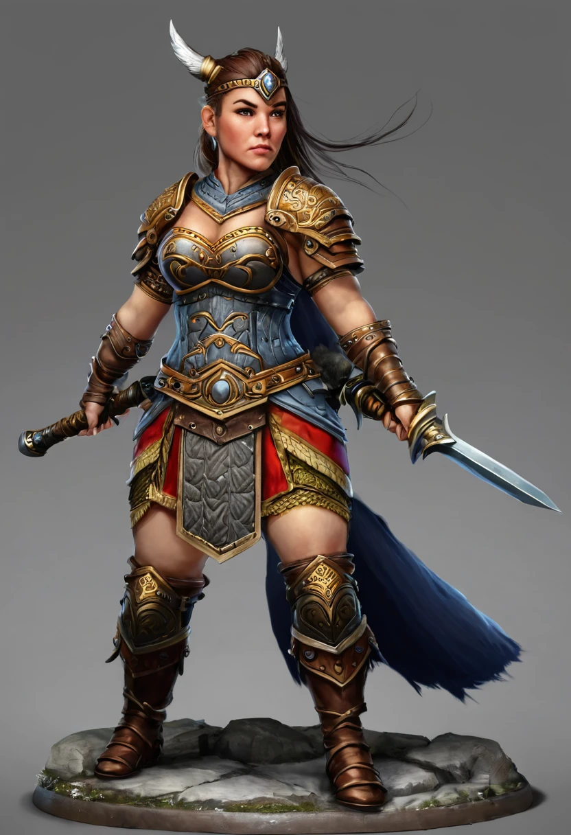 Dwarf, female, warrior, fantasy