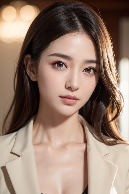 ((Best quality, 8 kilos, Tafah :1.3)), Intense focus :1.2, A beautiful 24 year old girl with a perfect figure :1.4, Skinny abdominal muscles :1.3, RAW photography、· High accuracy, Full body, High quality, (Realistic:1.4), Detailed image, He smiles, sexual, Facing the camera, close up , (Realistic), (1girl), Beautiful Face, (real face),Beautiful hairstyle, عيون Realistic, Beautiful eyes detail, (The real cover), Beautiful skin, (Jacket), silly, Attractive, Very high accuracy, Realistic للغاية, very accurate, Golden Ratio,Good hands、10、High quality piece、Highest quality、head:1.3、((Hasselblad photo))、soft skin、Clear focus、(Light like a movie)、Nice lighting、Dynamic angel、[:(Detailed face:1.2):0.2]、
Negative for professionals,  Highly Detailed face and skin texture, Detailed eyes, Double eyelid,Tafah,Super soft eyes,Super soft hand, Face Augmentation, Perfect makeup,(Huge breasts that look like they might explode:1.1)