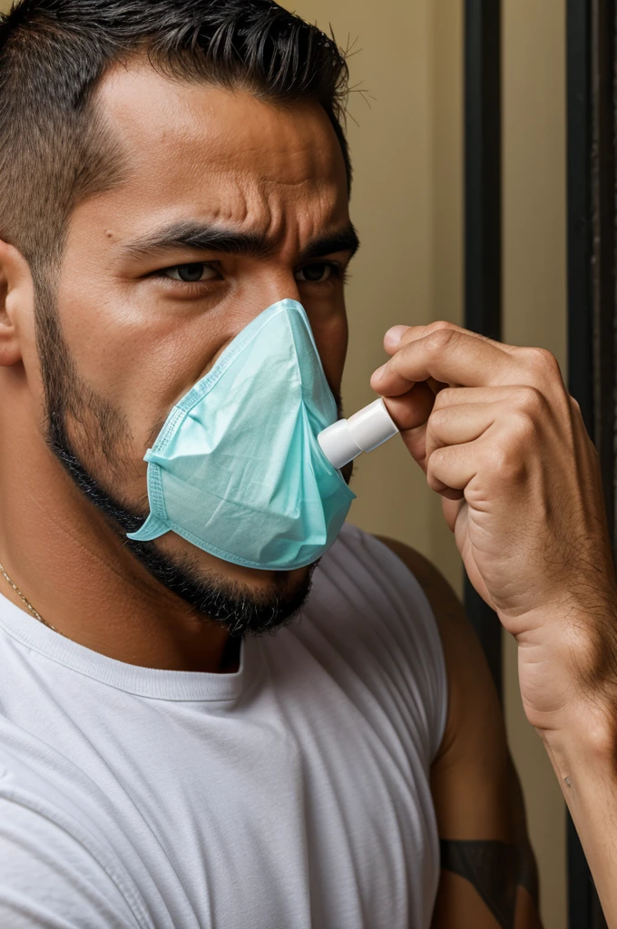 A gringo delivered a snot blower