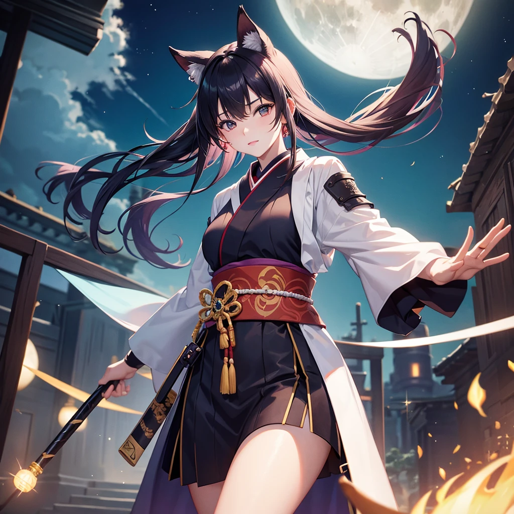 Gender: Woman
Age: 19
Samurai, 2 katanas and Moon on background