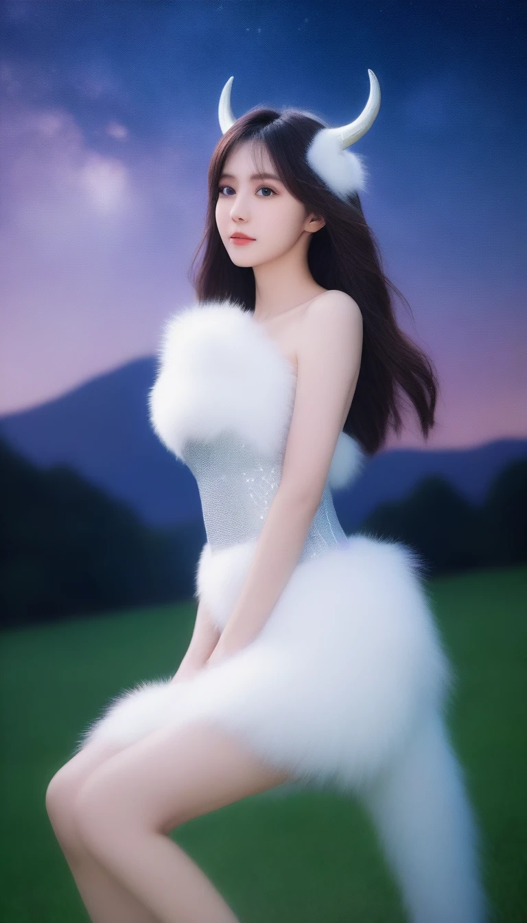 face: 大谷翔平の特徴的なface立ち。With a serious expression、Confidence and kindness shine in your eyes。
Horns and mane: The horn, which is a characteristic of the unicorn,、A long, iridescent mane。
Body: Muscular and athletic build。The white fur reflects the light。
wing: 背中には大きく広がる虹色のwing。
background: Fantastic landscape。Starry night sky and magical forest。The overall atmosphere is mysterious and dreamy。
REAL、photograph