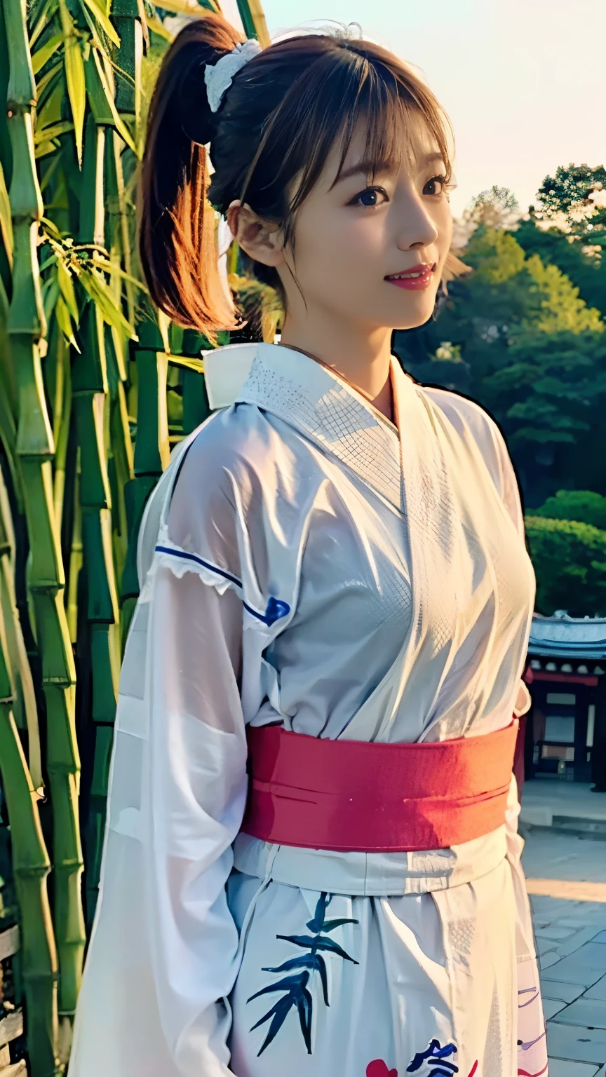 (((Carefully drawn with perfect ???????))),(((The yukata is carefully drawn without any missing parts, from the collar to the sleeves and hem.:1.6))),Yukata photo shoot at the Tanabata festival at a large shrine,The collar of the yukata has been pushed back, revealing the white, sweaty nape of the neck.,Warm interior lighting,(((Like a watercolor painting))),(((The bamboo in the grounds of the large shrine is beautiful, with many strips of paper of various colors with wishes written on them hanging from strings.:1.6))),(((Shiho is picking up a tanzaku and reading it.))),Sweaty neck,((A refreshing figure standing with a fan open and fanning herself)),A low-angle back-pan 4K full-body shot of a woman standing with her mouth corners raised and in a refined manner, with the background in the background, taken from a distance,(((She looks very cute with her beautiful chestnut-colored bangs pulled back in a ponytail that reveals her entire forehead.:1.6))),One girl,Dignified profile,Chestnut brown eyes that even capture the reflected light,Cute hair accessories,Elegant posture and movement with knees together,Inner thighs,The black-toned yukata with watercolor hydrangea pattern and simple sheer lamé wrinkled heko obi (belt) look great on the body.,Bare feet and sandals,((Red lips)),compensate,Tassel,eye shadow,(Realisticなphoto),Enhance nighttime scenery with the best light and shadow contrast,Main Character,Very high depth of field,soft delicate beautiful attractive 顔,(Tabletop,high quality,最high quality),(Delicate eyes and face),Ray Tracing,CG Unity 4k Wallpaper,One person,超A high resolution,Realistic:1.4),Attention to detail,Beauty condensed in 1girl,Beautiful brown hair,繊細でHigh noseを持つ美しい顔,Model-like long limbs and a tight waist,Boasting beautiful F-cup breasts,High nose,Clear chestnut eyes,Glossy lips,(((Expressing exceptionally beautiful women in photos))),