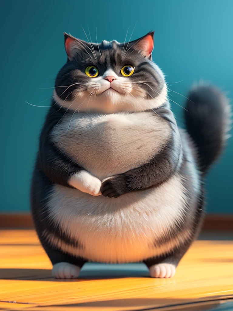 best quality, ultra high resolution, official wallpaper, (Photorealistic:1.4),(smile:0.6), looking at viewer,Wallpaper Extremely detailed 8k unity CG screen,masterpiece,high quality,(cute fat black cat),with belly(coin money background)