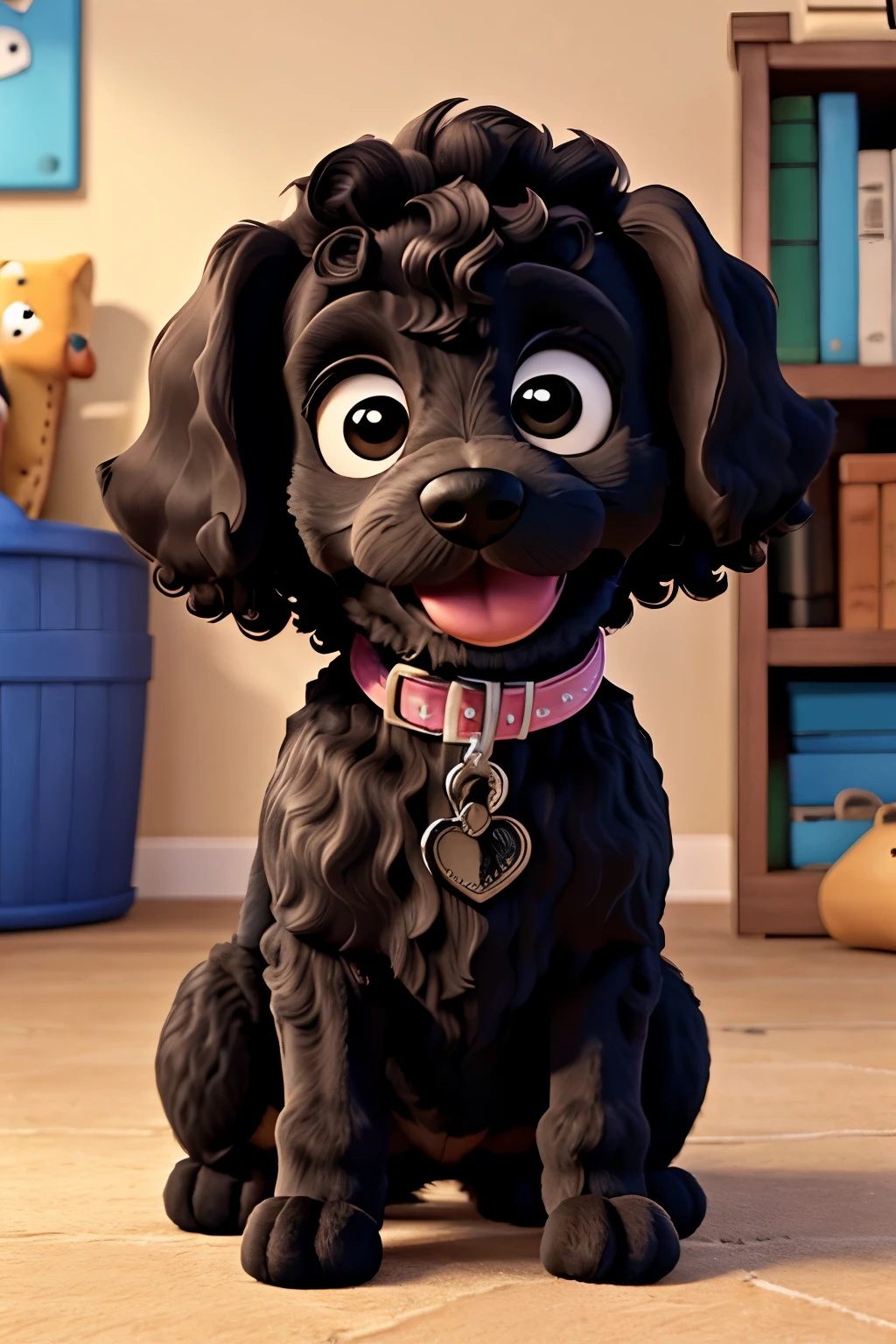 black poodle puppy dog book