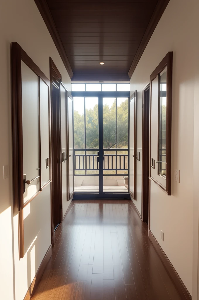 The architectural design of a brothel from the inside
