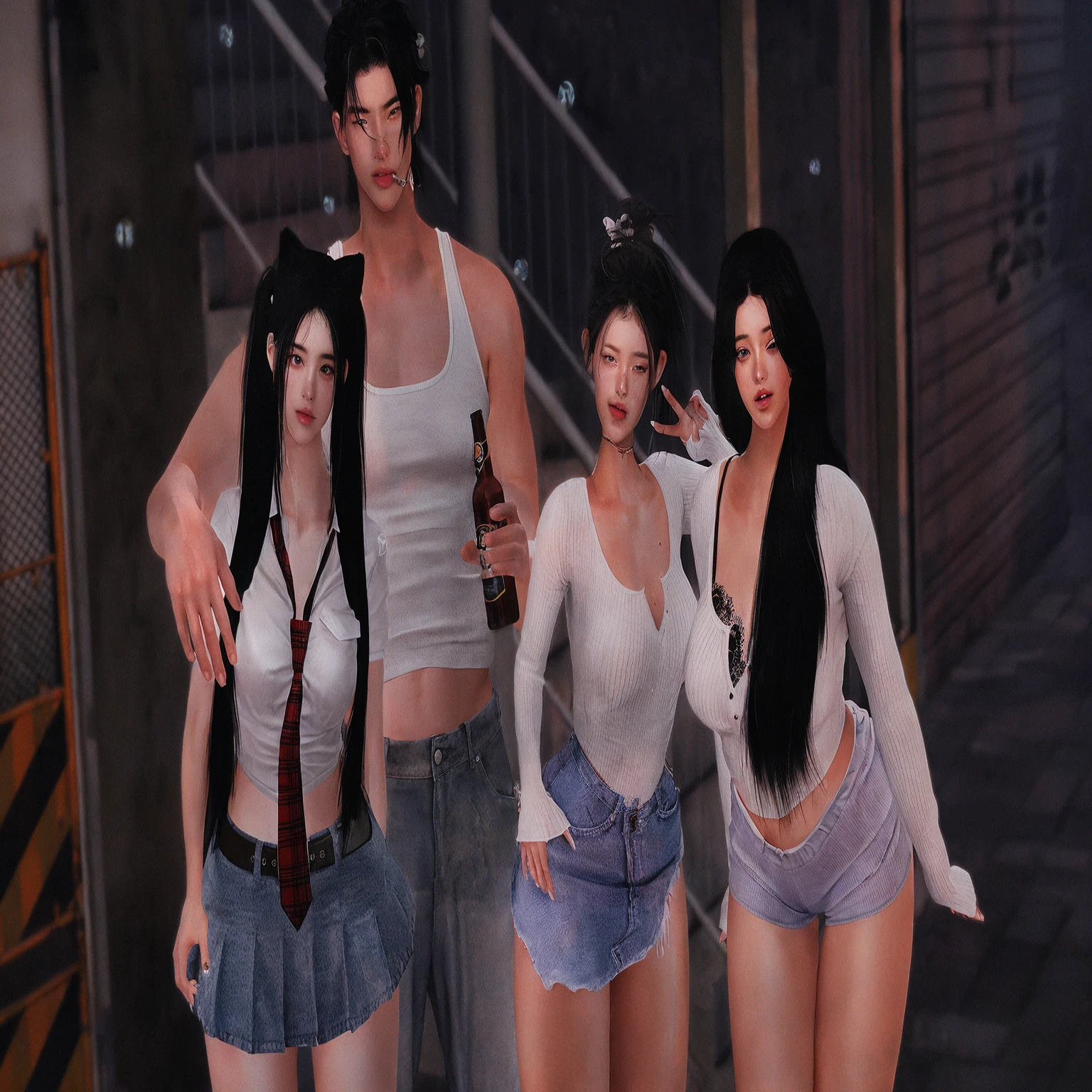 reality, 3 girls, 1 man, cute