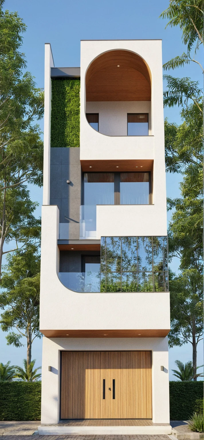 Raw photo,Masterpiece, high quality, best quality, authentic, super detail,
exterior, outdoors, house style modern on the street, glass windows, gate, wooden ceiling,
road,pavement, trees, sky, cloud, (daylight:1.1)