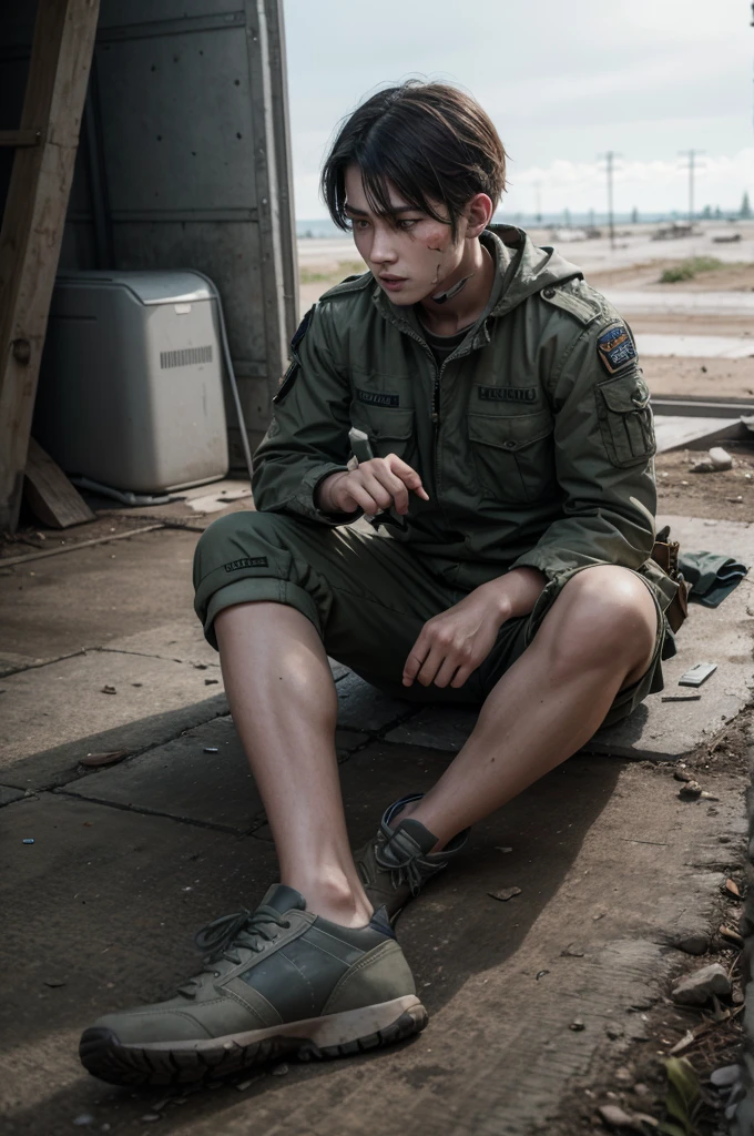 warzone heavily injured foot soldier