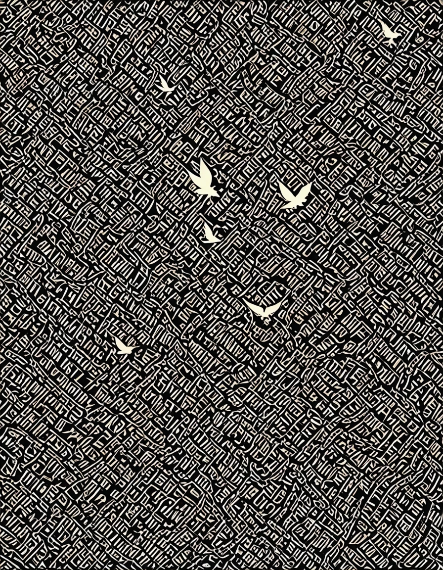 Create an image that visually represents the quote "War is peace. Freedom is slavery. Ignorance is strength" from the book "1984" by George Orwell.
The image should be divided into three sections, each depicting one of the contradictory phrases. In the "War is peace" section, you can show a war-torn and chaotic landscape with symbols of peace, such as doves or an olive branch, hidden in the destruction. In the "Freedom is slavery" section, portray individuals in chains or confinement, yet with expressions suggesting they believe they are free. In the "Ignorance is strength" section, you can depict a society willingly embracing ignorance, perhaps by erasing knowledge or burning books.
This image should capture the stark contradictions and manipulation of language and reality as depicted in the novel "1984."