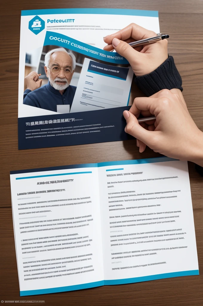 Create pamphlet as Social Security consultancy