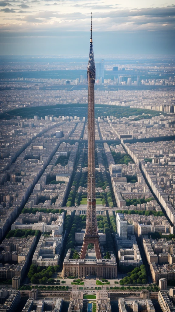 Realistic photography of the cityscape of Paris 