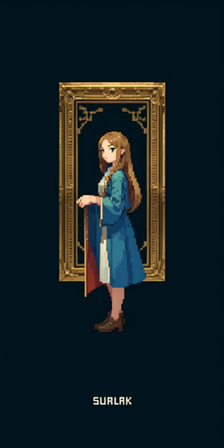 (Best Quality), (Masterpiece) pixel art, full body 1 girl, Alone, cowboy shot