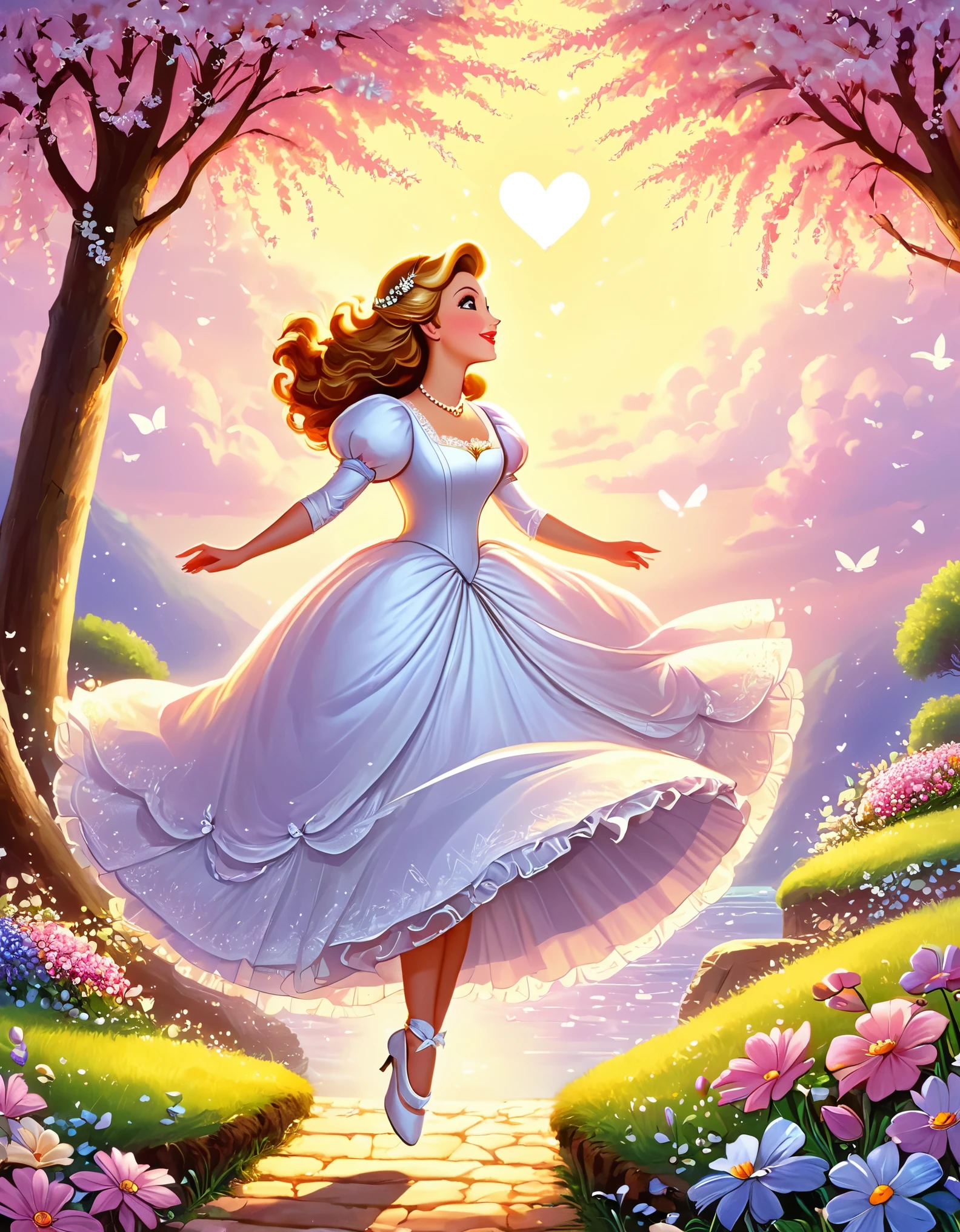 "A lady's imagination is very rapid; it jumps from admiration to love, from love to matrimony in a moment."
Image Prompt: Depict a woman's thought process, transitioning from admiration to love and then to thoughts of marriage, with a whimsical and imaginative touch.