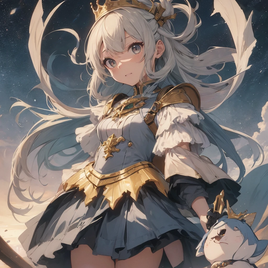 a cartoon image of a woman in armor holding a sword, knight and princess, Afonso, mer, by Akihiko Yoshida, with armor, inspired by Li Chevalier, but the armor covers her face, mer autoamata, totalmente vestido with armor, highly detailed exquisite fanart, vestido with armor leve, with an armor and a crown, mer inspired