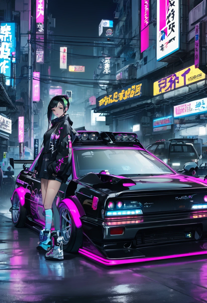 car,JDM,masterpiece,One Girl,cyber punk