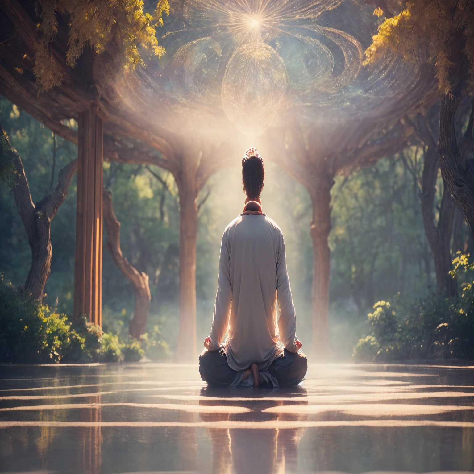 (man:1.1,peaceful,Nature,,meditation:1.1),(Sony A7S:1.2,Practical,Ultra HD | |:1.2,Midrange Design:1.2),(Very detailed) Spiritual meditation and self-discovery, This helps find answers to deeper questions.