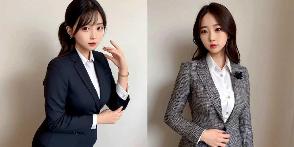 Woman in suit