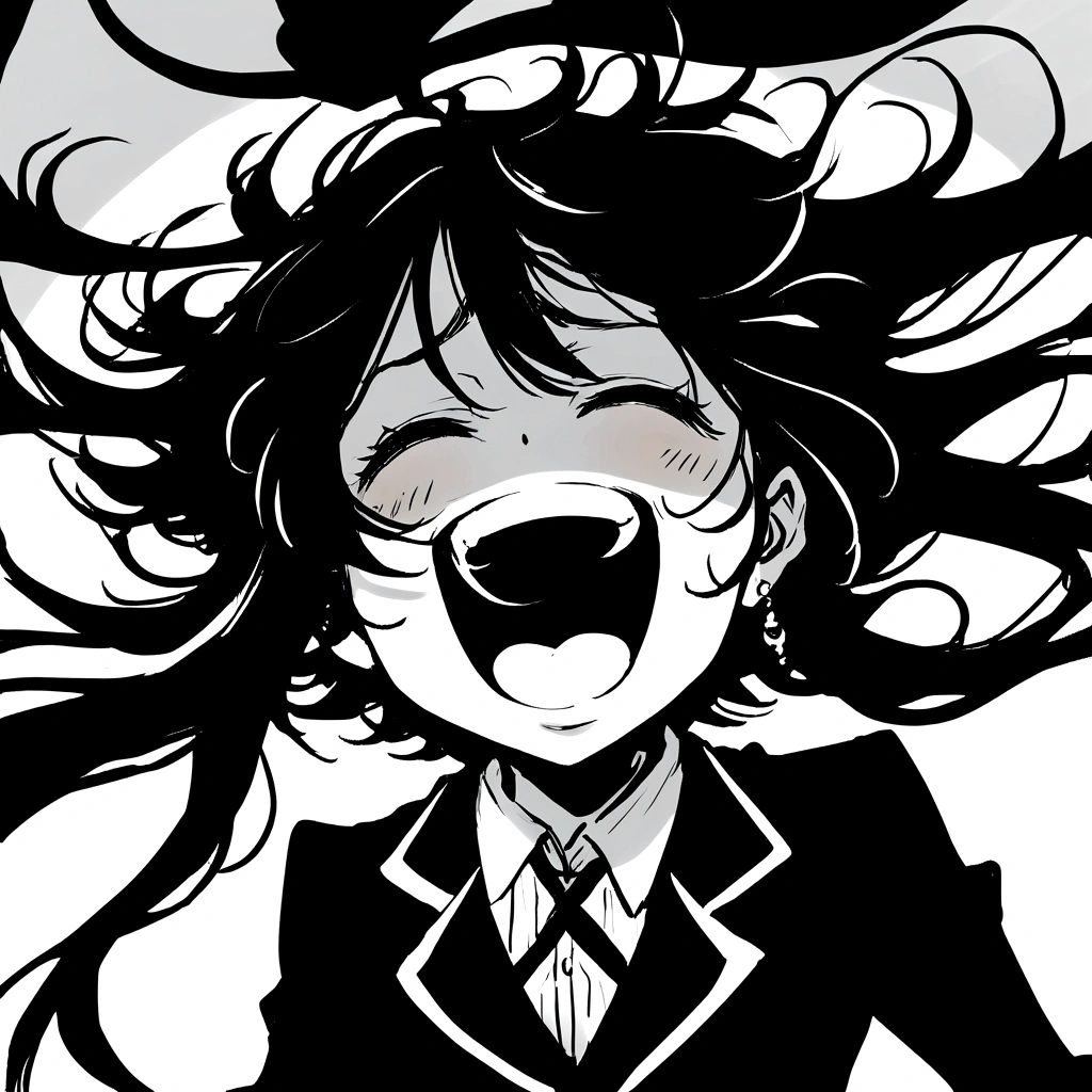 Shadow laughing