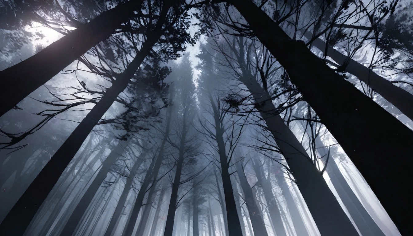 Eerie Dark Forest