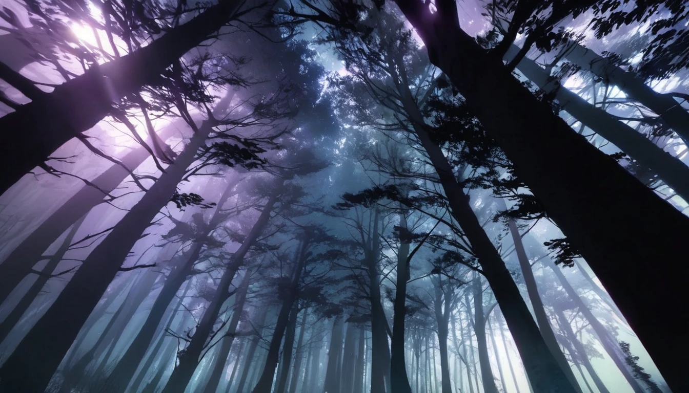 Eerie Dark Forest