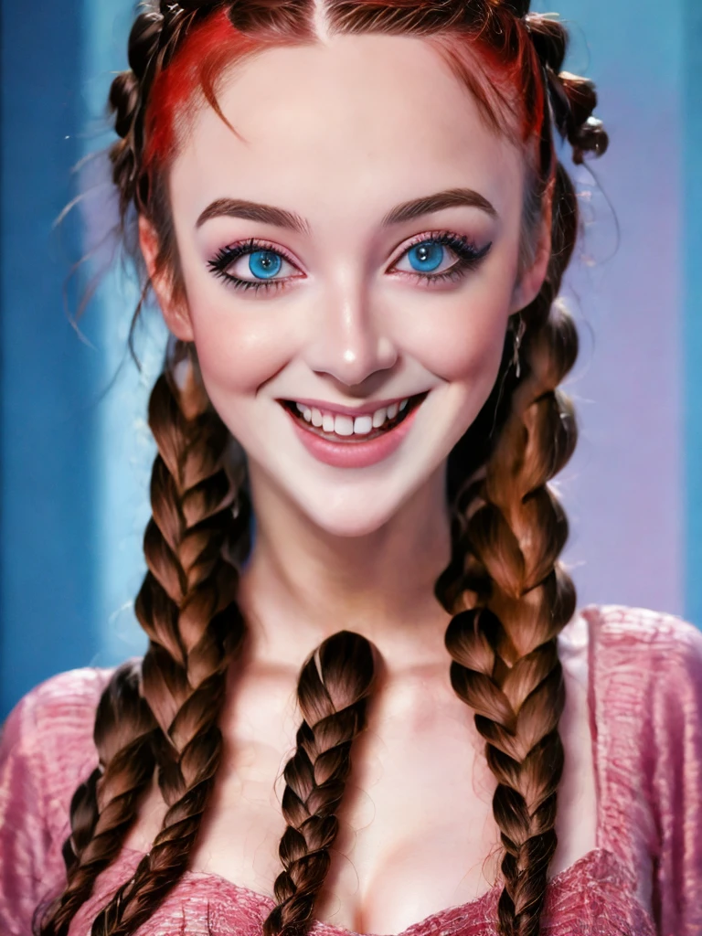 (Best quality, 4K, 8K, A high resolution, Masterpiece:1.2), Ultra-detailed, Realistic portrait of an 18 year old aristocratic girl, Exquisite facial features,Long brown curly hair details expressed, The posture is leisurely and natural,Graceful posture, Dreamy atmosphere, expressive brush strokes, mystical ambiance, Artistic interpretation,Delicately coiled hair,Floral jewelry with exquisite details, Crystal diamond jewelry,Small fresh aesthetics,Stunning intricate costumes, Fantasy illustration, Subtle colors and tones, mystical aura,The details have been upgraded