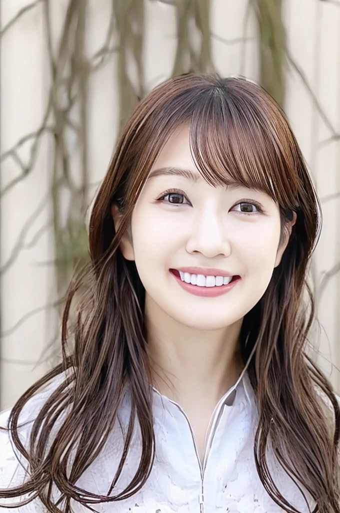 Minami Hamabe,(highest quality,16k,High resolution:1.2),Dark brown long hair,Girls in their 20s,Very detailed,One Girl,A beautiful 26 year old woman,(Minami Hamabe:1.3),(smile),garden,(high quality,ultra detailed,best quality,masterpice,4k,taken by nikon d750:1.0)
