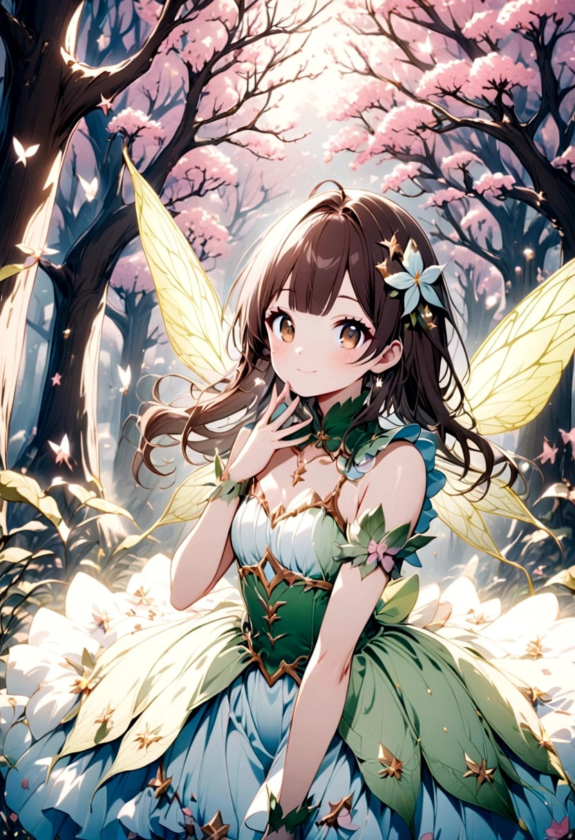 Brown hair. Anime girl. Asian girl. Ulzzang. Brown eyes. Smiling. Hoodie. a pixie wearing pixie armor,flying through the magical forest,sparkling fairy dust,floating flower petals,majestic sunlight filtering,beautifully textured foliage,enchanted glowing mushrooms,twinkling stars,surreal atmosphere,breathtaking scenery,whimsical details,glowing ethereal wings,fantasy realm,enchanted creatures,mystical aura,graceful motion,magical energy,tiny sparkling jewels,dream-like ambiance,serene and enchanting,ethereal beauty,magical adventure,enchanting colors,enchanted beings,fairy tale setting,enchanted light beams,spellbinding charm,tiny intricate details,magical wonderland,fantasy-filled,enchanted whispers,floating and ethereal,light and airy,mysterious yet inviting,otherworldly vine-covered trees,colorful and vibrant,a world of imagination,fantastical elements,breathtaking flight,playful and mischievous,exquisite craftsmanship,whispering tree spirits