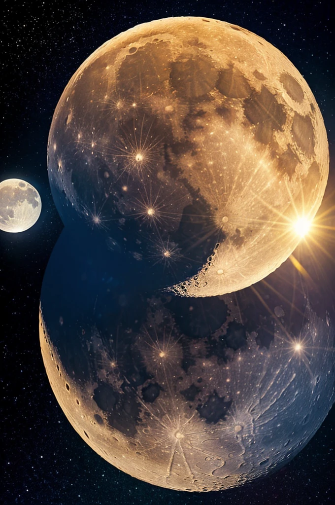 The moon in love with the sun
