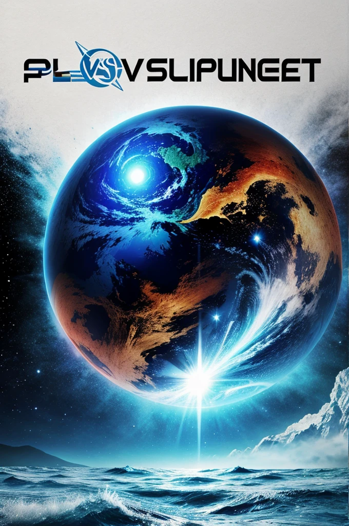 Poster drawing for plastic vs planet